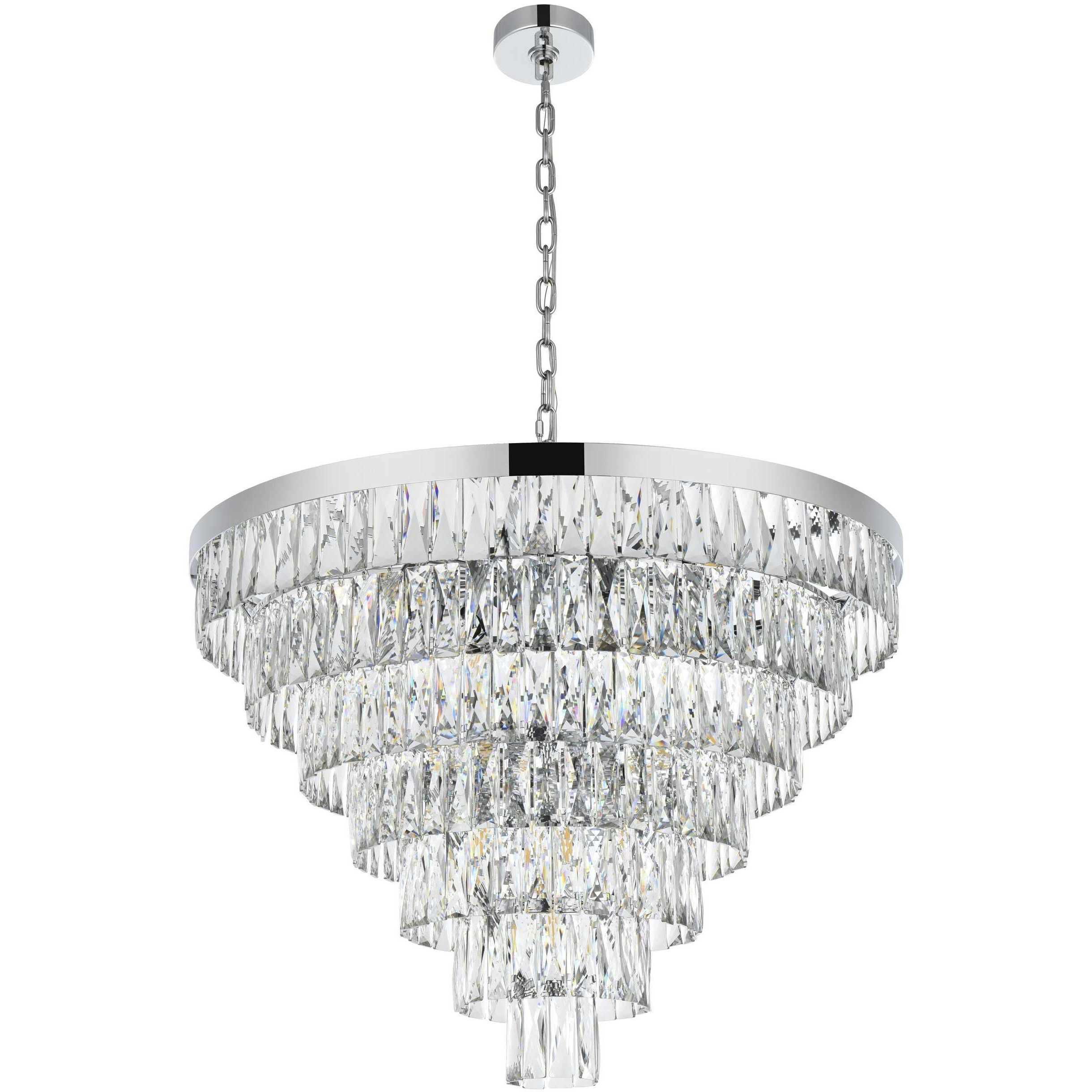 Josephine 25 Light 32 inch Chrome Chandelier Ceiling Light