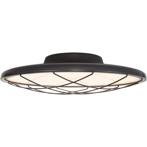 Peter Bristol Dot LED 16.5 inch Matte Black Flush Mount Ceiling Light in Matte Bronze