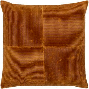 Corduroy Quarters 18 inch Brick Red Pillow Kit, Square