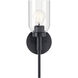 Madden 1 Light 5 inch Black Wall Sconce Wall Light