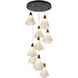 Mobius 9 Light 20.8 inch Black Pendant Ceiling Light, Standard Pipe