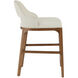 Inga 34 inch Morel Brown and Brushed Brass and Endurance Sand Counter Stool