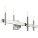 Denmark 4 Light 24 inch Brushed Nickel with Bronze Accents Vanity Sconce Wall Light