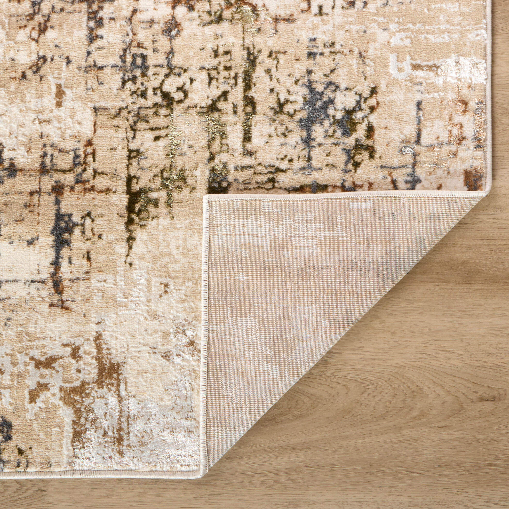 Salim Beige and Brown Indoor Rug