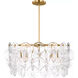 kate spade new york Candace 5 Light 27 inch Burnished Brass Chandelier Ceiling Light