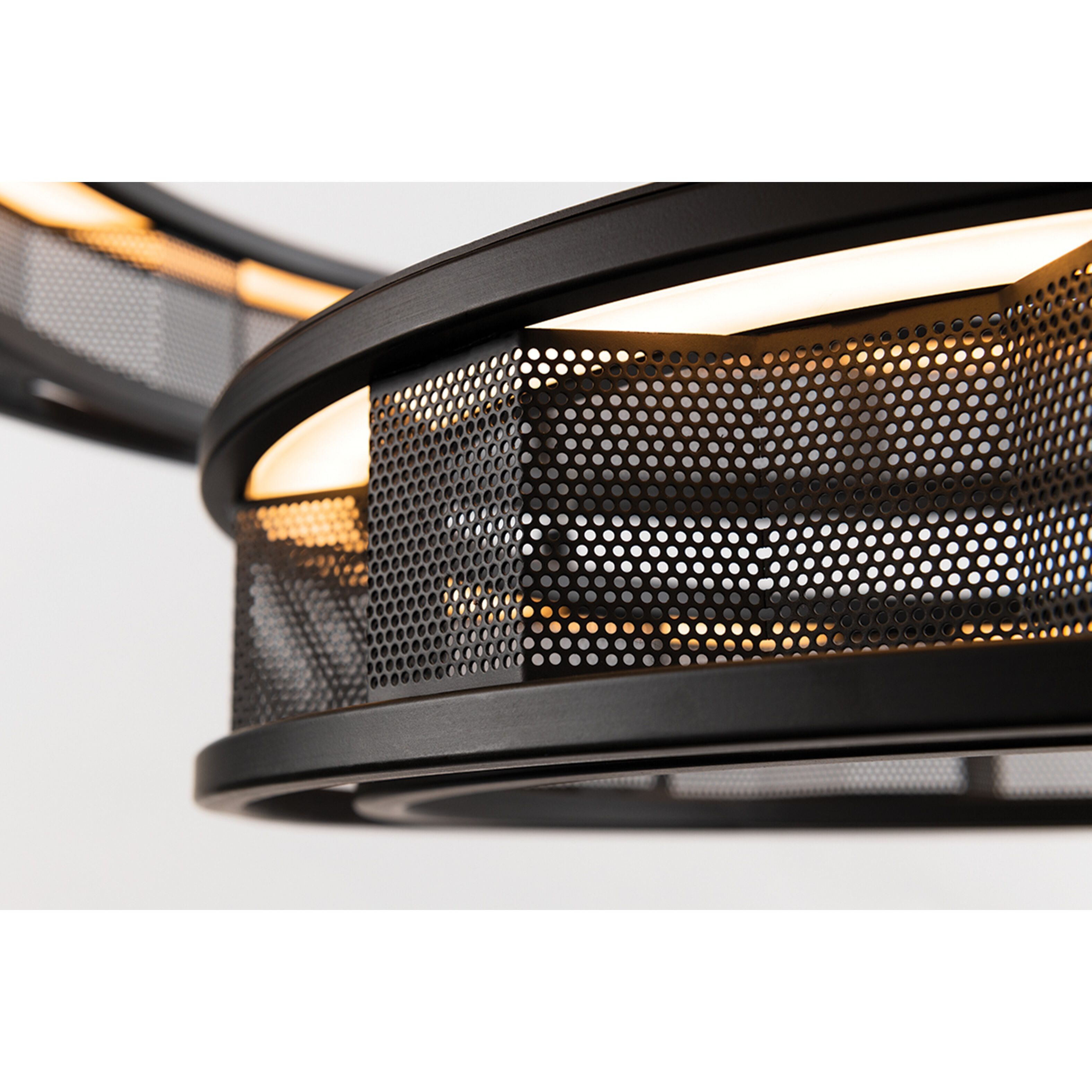 Fuze LED 39 inch Modern Bronze Chandelier Ceiling Light