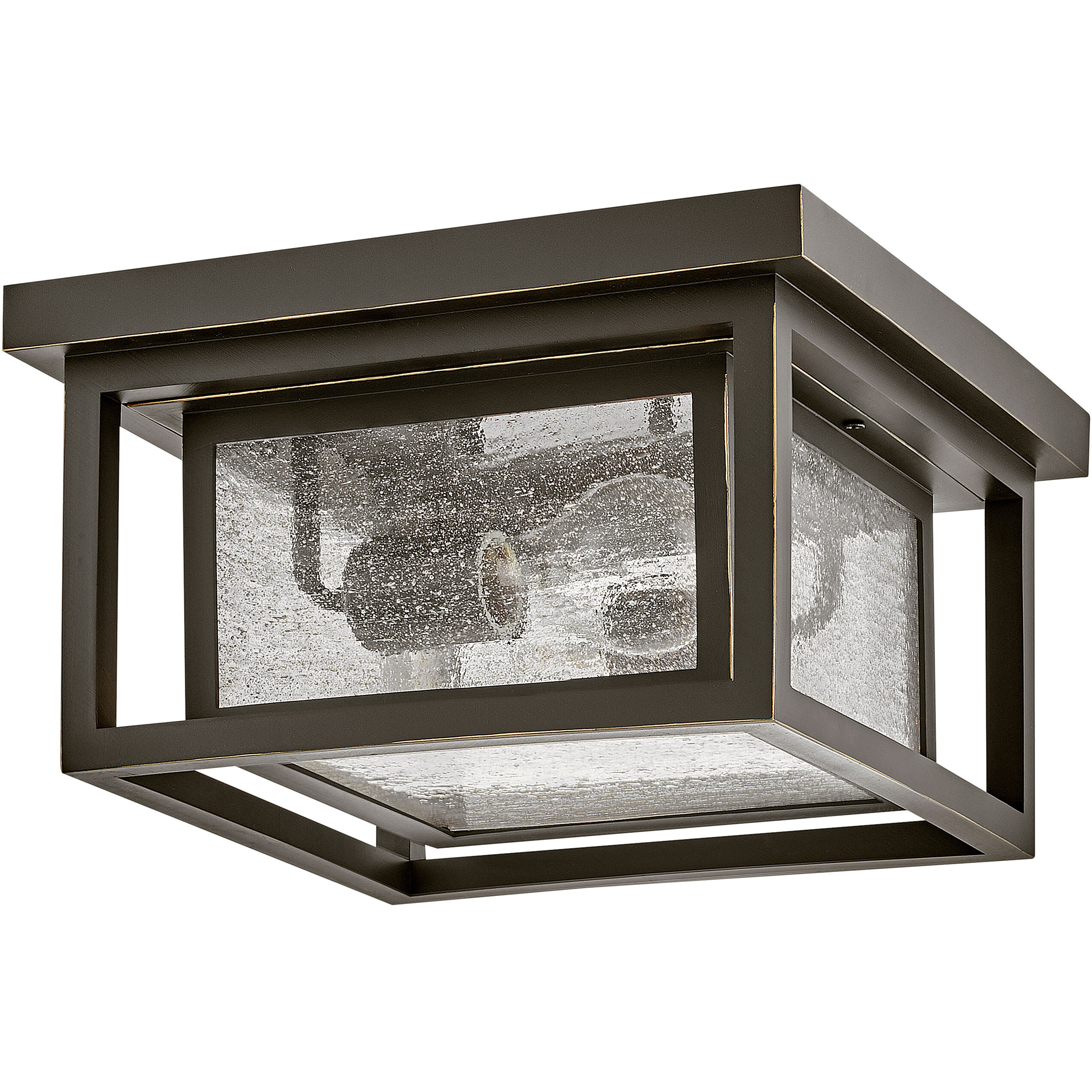 Coastal Elements Republic 11 inch Oil Rubbed Bronze Outdoor Flush Mount, Estate Series