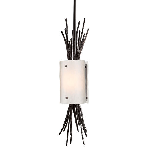 Ironwood 1 Light 5.8 inch Flat Bronze Pendant Ceiling Light in Frosted Granite, Thistle