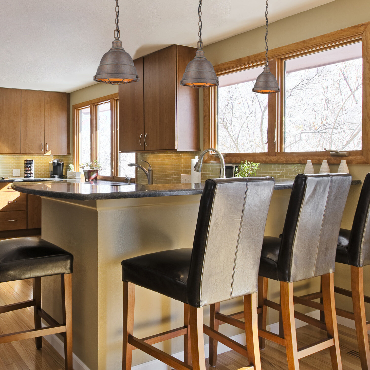 Bartlett Pendant Ceiling Light in Copper Patina, Small