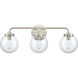 Fairbanks 3 Light 23.25 inch Brushed Nickel Vanity Light Wall Light