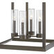 Open Air Rhodes 4 Light 18.25 inch Warm Bronze Outdoor Hanging in Non-LED