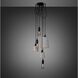Hooked 6.0 LED 8.27 inch Stone / Smoked Bronze Pendant Ceiling Light, Mix