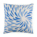 Eye Of The Storm 20 X 20 inch Dark Blue and Bright Blue Throw Pillow