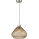 Elaris 1 Light 12.5 inch Brushed Nickel Pendant Ceiling Light
