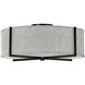 Galerie Axis 4 Light 25.5 inch Black Indoor Semi-Flush Mount Ceiling Light