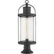 Roundhouse 1 Light 27 inch Black Outdoor Pier Mounted Fixture