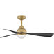 Una 44 inch Heritage Brass with Matte Black Blades Fan