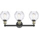 Waverly 3 Light 24 inch Black Antique Brass Bath Vanity Light Wall Light