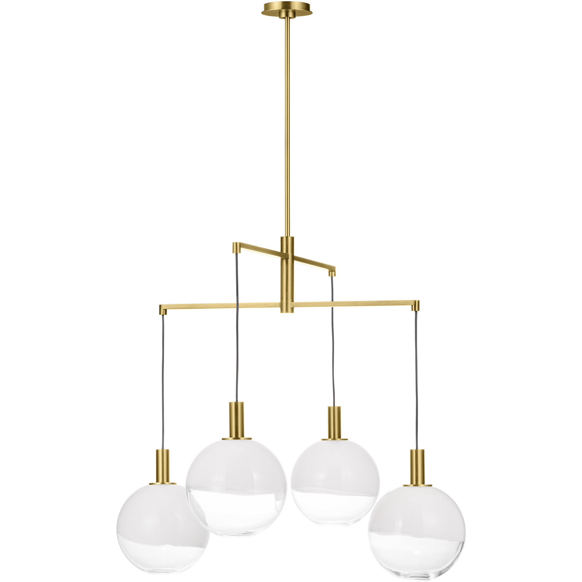 Sean Lavin Torian 4 Light 32.5 inch Burnished Brass Chandelier Ceiling Light