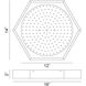 Hexol LED 14 inch Oxidized Black Flush Mount Ceiling Light