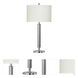 Hotel 30 inch 60 watt Chrome Table Lamp Portable Light