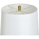 Cameron 30 inch 150 watt Clear Seeded and Gold and Off-White Table Lamp Portable Light