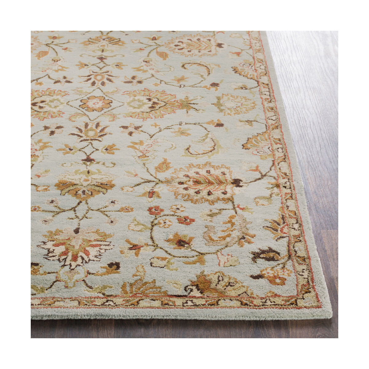 Middleton 72 X 72 inch Medium Gray/Dark Brown/Taupe/Tan/Rust/Khaki/Cream Rugs, Round