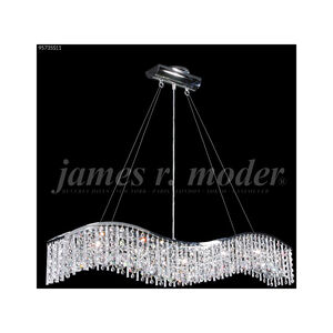 Fashionable Broadway 5 Light 5 inch Silver Crystal Chandelier Ceiling Light