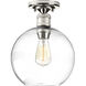 Hansford 1 Light 10 inch Polished Nickel Flush Mount Ceiling Light