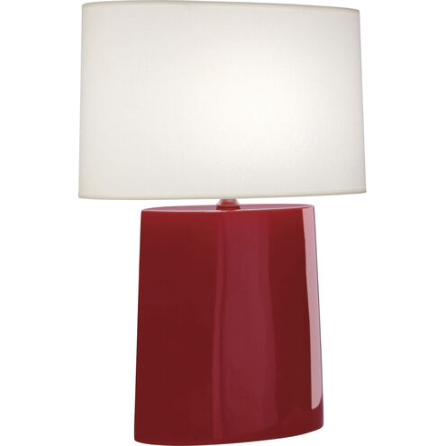 Victor 26.25 inch 100.00 watt Ruby Red Table Lamp Portable Light