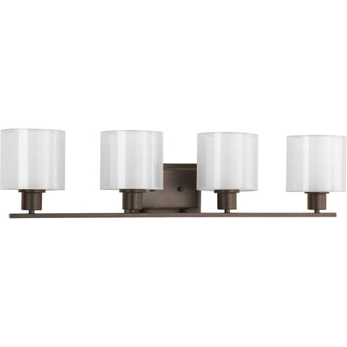 Invite 4 Light 32.5 inch Antique Bronze Bath Vanity Wall Light