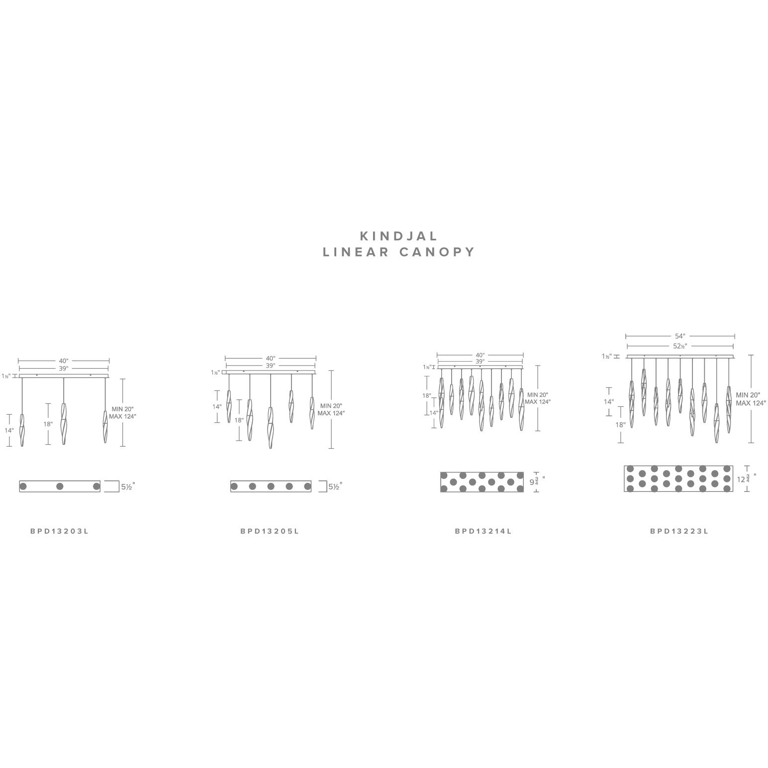 Beyond Kindjal LED 9.5 inch Polished Nickel Multi-Light Pendant Ceiling Light, Linear Canopy