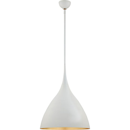 AERIN Agnes 1 Light 18 inch Plaster White Pendant Ceiling Light, Medium