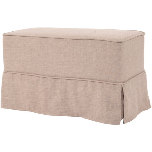 Universal Linen Slub Natural Bench with Slipcover