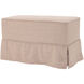 Universal Linen Slub Natural Bench with Slipcover