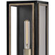 Shaw 2 Light 24 inch Black with Burnished Bronze Outdoor Wall Mount