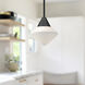 Alora Mood Nora 1 Light 8 inch Matte Black Pendant Ceiling Light