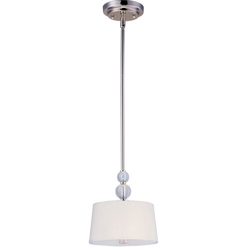 Rondo 1 Light 9 inch Polished Nickel Mini Pendant Ceiling Light