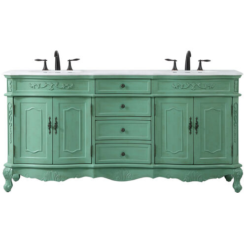 Danville 72 X 21 X 36 inch Vintage Mint Vanity Sink Set