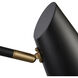 Stanley 17.75 inch 60 watt Matte Black Swingarm Sconce Wall Light