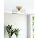 Alora Mood Sylvia 1 Light 12 inch Brushed Gold Semi Flush Mount Ceiling Light