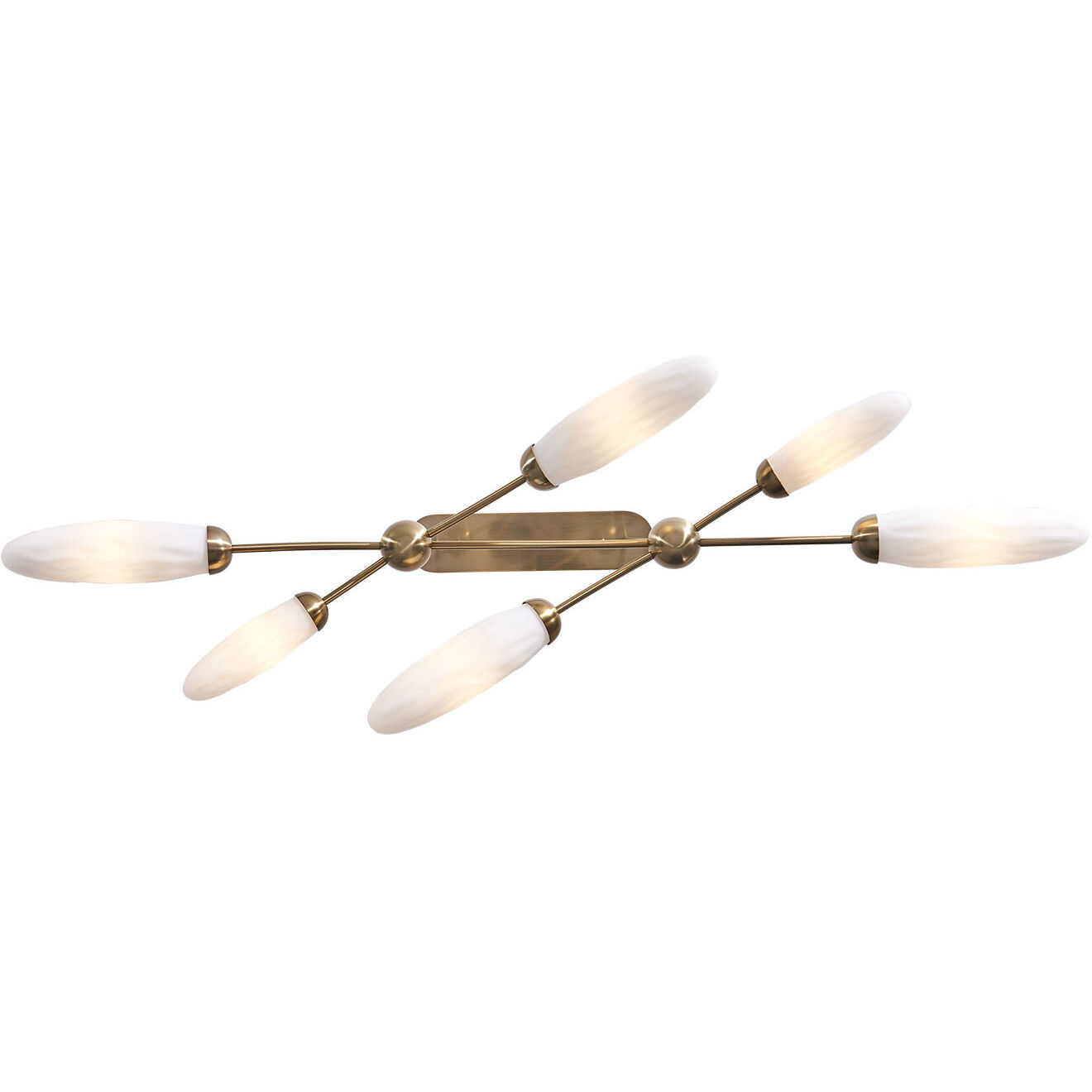 Crest Island Light Ceiling Light in Winter Brass