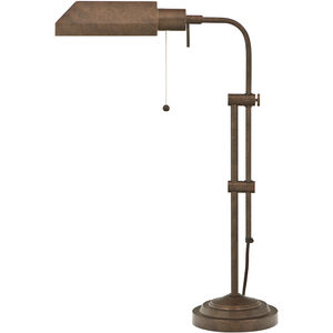Pharmacy 22 inch 60 watt Rust Table Lamp Portable Light, Adjustable Pole
