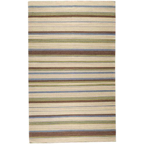 Frontier 36 X 24 inch Taupe, Dark Brown, Grass Green, Navy Rug