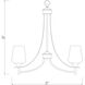Joliet 5 Light 25 inch Chrome Chandelier Ceiling Light