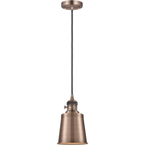 Franklin Restoration Addison LED 5 inch Antique Copper Mini Pendant Ceiling Light