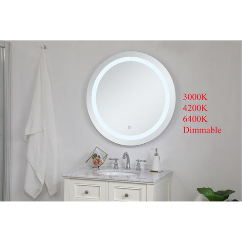 Helios 32 X 32 inch Silver Lighted Wall Mirror