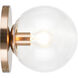 Cosmo 7 inch Aged Gold Brass Wall Sconce Wall Light