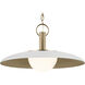 Kurio 1 Light White Pendant Ceiling Light