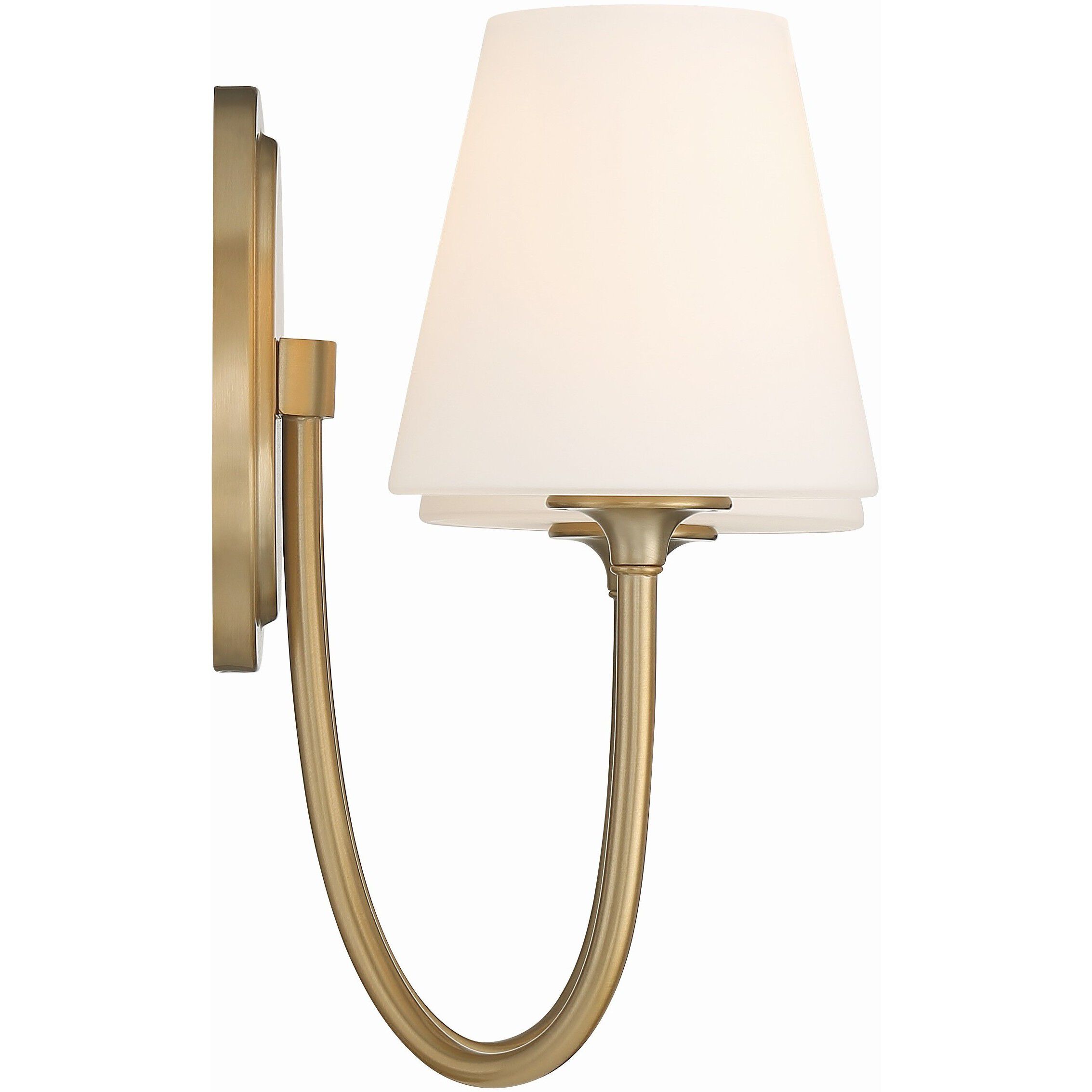Juno Bath Wall Light in Vibrant Gold